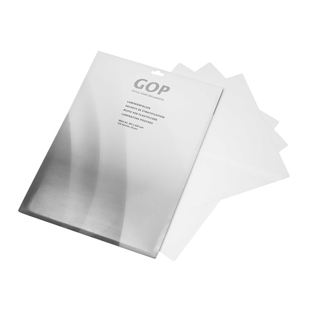 GOP Pochettes à plastifier  A3 125 my mat 303 x 426 mm  1 blister à 25 pcs