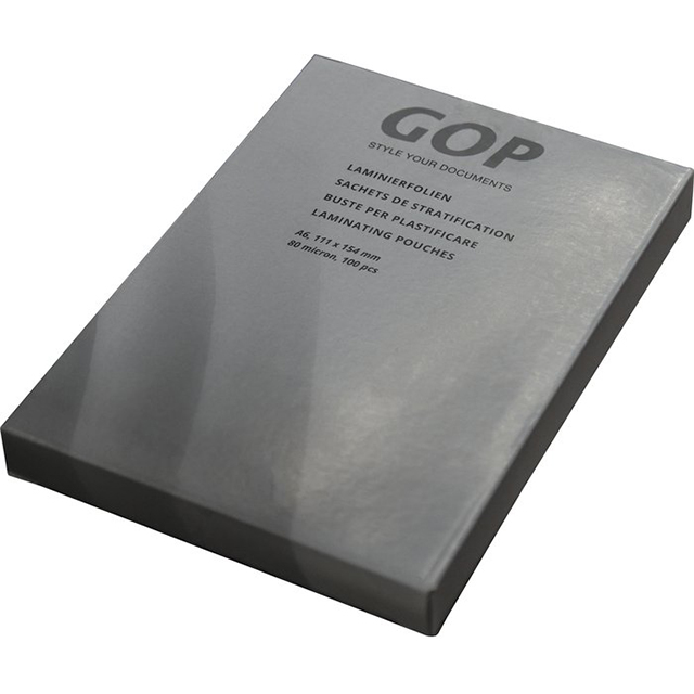 GOP Laminating pouches  A6 80 my glance 111 x 154 mm 1 box à 100 pcs