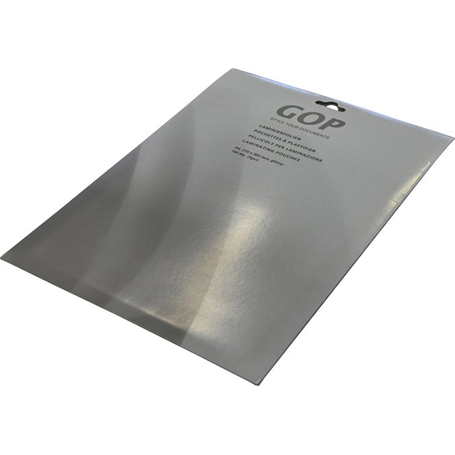 GOP Pochettes à plastifier  A4 100 my brillant 216 x 303 mm  1 blister à 25 pcs