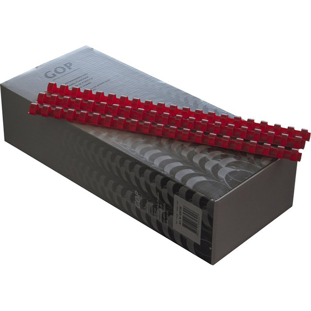 GOP Reliures en plastique A4 12 mm 21 trous rond 1 box à 100 pcs