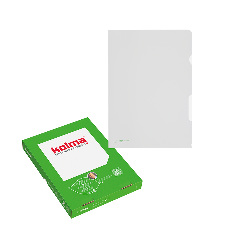 Cut flush folder LineaVerde A4 Recycling grained strong car of 100 pcs
