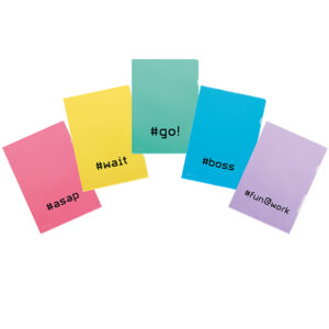 Sichtmappe A4 Fashion "Hashtag" assortiert