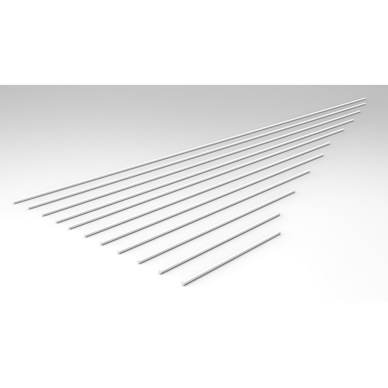 24558000 RENZ Calendar shafts straight 558 mm, white