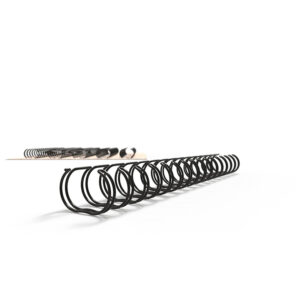 321600116 RENZ RING WIRE® Drahtbinderücken A5, 2:1, 5/8" 16 mm, schwarz