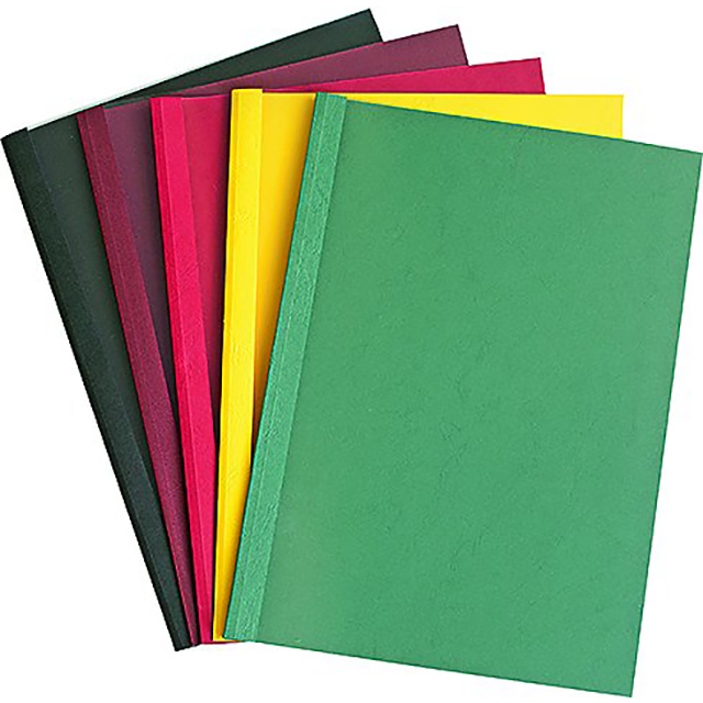 GOP easiBIND Thermal binding folders leather DIN A4 2.0 mm white transparent
