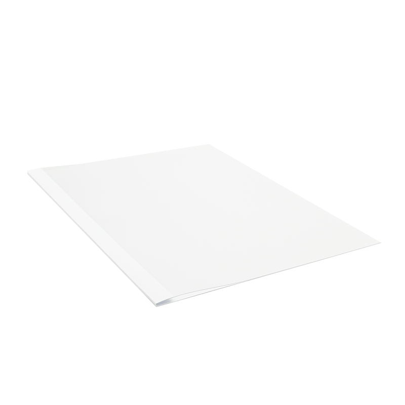 GOP easiBIND Thermal binding folders Eco DIN A4 2.0 mm white Film transp. clear