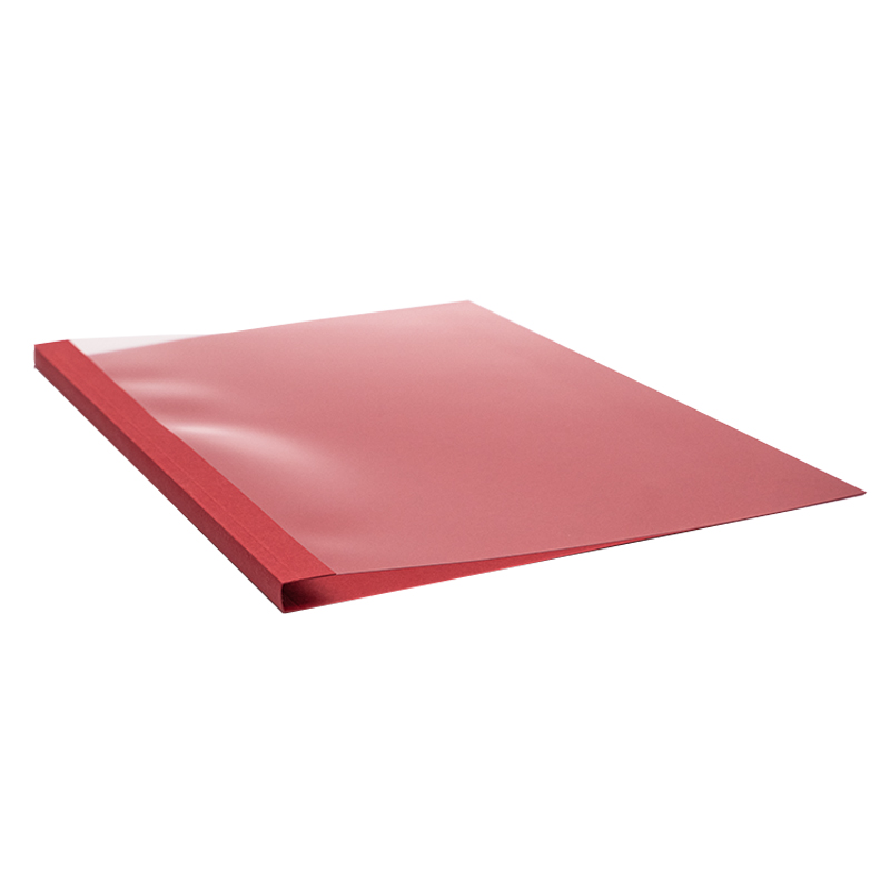GOP easiBIND Thermal binding folders linen DIN A4 9.0 mm red transparent