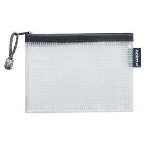 Reissverschlusstasche Mesh Bag A6 anthrazit