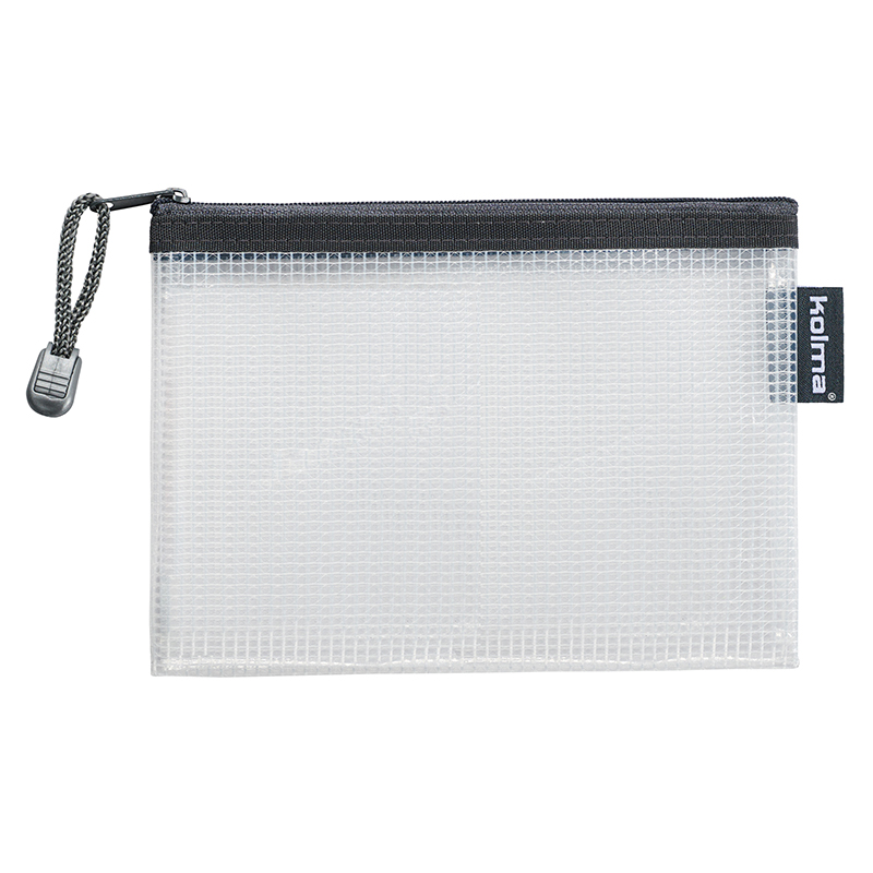 Reissverschlusstasche Mesh Bag A6 anthrazit
