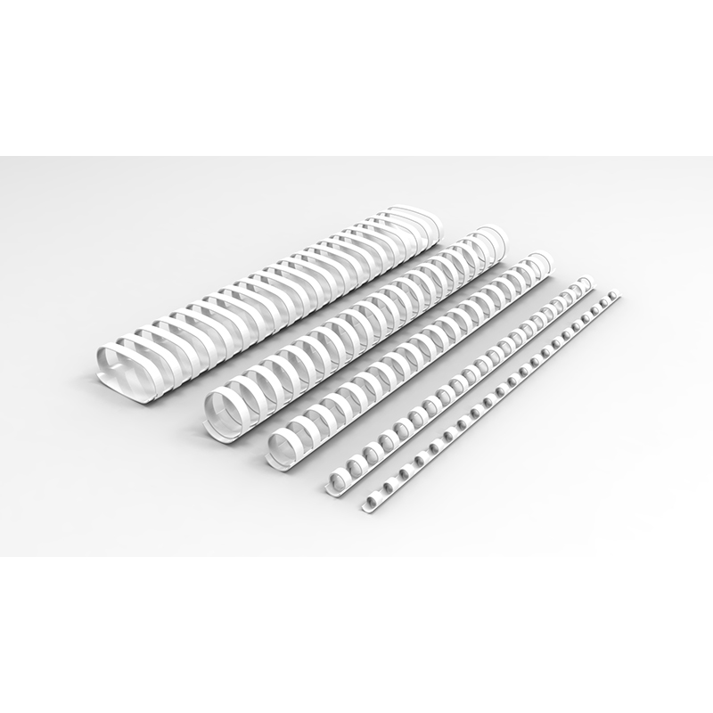 15320024 RENZ Plastic binding spine A4, 24 round rings, 32 mm, white